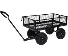 Rankinis sodo vežimėlis, juodos spalvos, 250kg