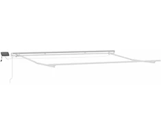 Ištraukiama markizė Antracito ir baltos 450 × 300 cm