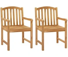 Rankomis raižyta rožių kėdė 2 pcs Natūrali 58 x 60 x 90 cm