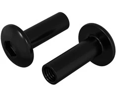 Rankovinės Veržlės 2 vnt. Juodas M4 x 14,5 mm Metalas