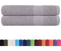 Rankšluostis Rankšluosčiai, FROGN, 2 vnt., pilki, 100x200 cm, 360 g/m²