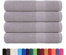 Rankšluostis Rankšluosčiai, FROGN, 4 vnt., pilki, 100x200 cm, 360 g/m²