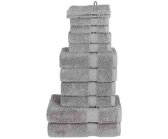 Rankšluostis Rankšluosčių rinkinys SOLUND, 12vnt., pilki, 600g/m²
