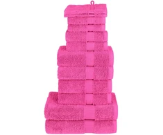 Rankšluostis Rankšluosčių rinkinys SOLUND, 12vnt., rožiniai, 600g/m²