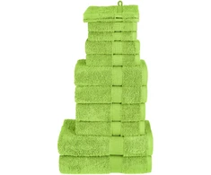 Rankšluostis Rankšluosčių rinkinys SOLUND, 12vnt., žali, 600g/m²