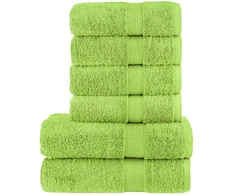 Rankšluostis Rankšluosčių rinkinys SOLUND, 6vnt., obuolio žali, 600g/m²