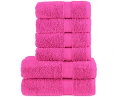 Rankšluostis Rankšluosčių rinkinys SOLUND, 6vnt., rožiniai, 600g/m²