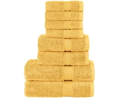 Rankšluostis Rankšluosčių rinkinys SOLUND, 8vnt., auksiniai, 600g/m²