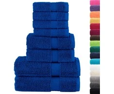 Rankšluostis Rankšluosčių rinkinys SOLUND, 8vnt., mėlyni, 600g/m²