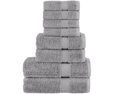 Rankšluostis Rankšluosčių rinkinys SOLUND, 8vnt., pilki, 600g/m²