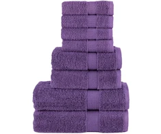 Rankšluostis Rankšluosčių rinkinys SOLUND, 8vnt., violetiniai, 600g/m²