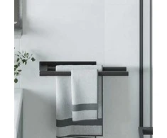 Rankšluosčių stovas Juoda 40 x 9 x 4 cm Nerūdijantis plienas