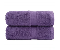 Rankšluostis Aukščiausios kokybės rankšluosčiai SOLUND, 2 vnt., violetiniai, 30x30 cm, 600 g/m²