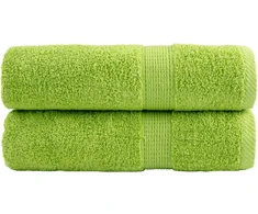 Rankšluostis Aukščiausios kokybės rankšluosčiai SOLUND, 2 vnt., obuolių žalios spalvos, 50 x 100 cm, 600 g/m²