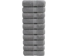 Rankšluostis Aukščiausios kokybės rankšluosčiai SOLUND, 10 vnt., pilki, 30x30 cm, 600 g/m²