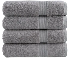 Rankšluostis Aukščiausios kokybės rankšluosčiai SOLUND, 4 vnt., pilki, 50 x 100 cm, 600 g/m²