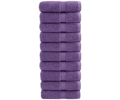 Rankšluostis Aukščiausios kokybės rankšluosčiai SOLUND, 10 vnt., violetiniai, 30x30 cm, 600 g/m²