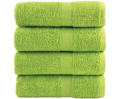 Rankšluostis Aukščiausios kokybės rankšluosčiai SOLUND, 4 vnt., žali, 30x30 cm, 600 g/m²