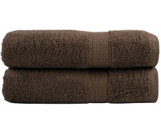 Rankšluostis Aukščiausios kokybės rankšluosčiai SOLUND, 2 vnt., rudi, 50 x 100 cm, 600 g/m²