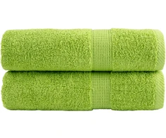 Rankšluostis Aukščiausios kokybės rankšluosčiai SOLUND, 2 vnt., obuolių žalios spalvos, 50 x 100 cm, 600 g/m²