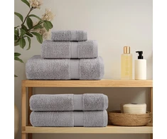 Rankšluostis Aukščiausios kokybės rankšluosčiai SOLUND, 4 vnt., pilki, 30x30 cm, 600 g/m²