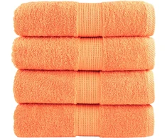 Rankšluostis Aukščiausios kokybės rankšluosčiai SOLUND, 4 vnt., oranžiniai, 30x30 cm, 600 g/m²