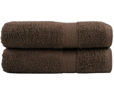 Rankšluostis Aukščiausios kokybės rankšluosčiai SOLUND, 2 vnt., rudi, 50 x 100 cm, 600 g/m²