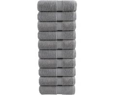 Rankšluostis Aukščiausios kokybės rankšluosčiai SOLUND, 10 vnt., pilki, 30x30 cm, 600 g/m²