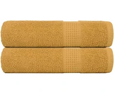 Rankšluostis Dušo rankšluosčiai FROGN, 2 vnt., auksiniai, 70x140 cm, 360 g/m²