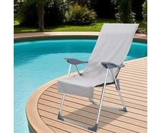Rankšluostis Lauko Kėdžių Rankšluosčiai 2 pcs Pilka 130 x 60 cm