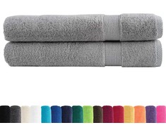 Rankšluostis Pirties rankšluosčiai, SOLUND, 2vnt., pilki, 80x200cm, 600g/m²
