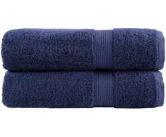 Rankšluostis Prabangūs dušo rankšluosčiai SOLUND, 2 vnt., tamsiai mėlyni, 70x140 cm, 600 g/m²