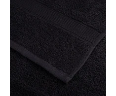 Rankšluostis Prabangūs dušo rankšluosčiai SOLUND, 2 vnt., juodi, 70x140 cm, 600 g/m²