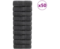 Rankšluostis Premium skalbimo servetėlės SOLUND 50 vnt Antracitas 15x21 cm 600 gsm