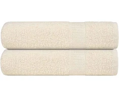 Rankšluostis Rankšluosčiai FROGN, 2 vnt., kreminės spalvos, 50x100 cm, 360 g/m²