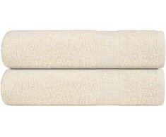 Rankšluostis Rankšluosčiai FROGN, 2 vnt., kreminės spalvos, 50x100 cm, 360 g/m²