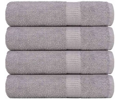 Rankšluostis Rankšluosčiai FROGN 4 vnt., pilki, 50x100 cm, 360 g/m²
