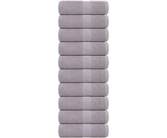 Rankšluostis Svečių rankšluosčiai FROGN, 10 vnt., pilki, 30x50 cm, 360 g/m²