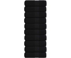Rankšluostis Svečių rankšluosčiai FROGN, 10 vnt., juodi, 30x50 cm, 360 g/m²
