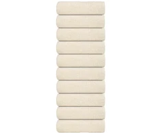 Rankšluostis Svečių rankšluosčiai FROGN, 10 vnt., kreminės spalvos, 30x50 cm, 360 g/m²