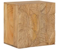 Rankų darbo naktinė spintelė Teak medžio rudas 40x30x40 cm