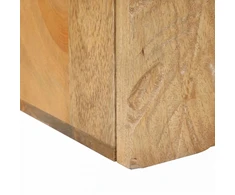Rankų darbo naktinė spintelė Teak medžio rudas 40x30x40 cm
