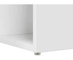 Stalas su lentyna Balta 108 x 55 x 103.5 cm Apdirbta mediena