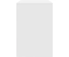 Stalas su lentyna Balta 102 x 50 x 75 cm Apdirbta mediena
