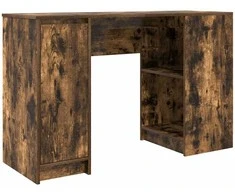 Rašomasis stalas, dūminio ąžuolo, 120x42x76cm, apdirbta mediena
