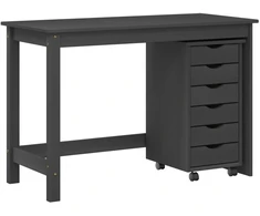 Rašomasis stalas ir riedantis kabinetas MOSS 2 pcs Pilka