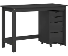 Rašomasis stalas ir riedantis kabinetas MOSS 2 pcs Juoda