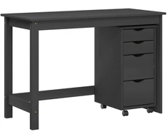 Rašomasis stalas ir riedantis kabinetas MOSS 2 pcs Pilka