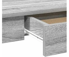 Rašomasis stalas, pilkas ąžuolo, 100x45x75cm, apdirbta mediena