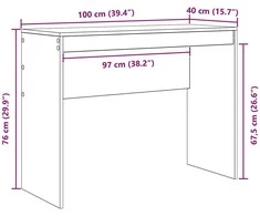 Stalas Senas medis 100 x 40 x 76 cm